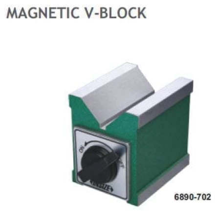 MAGNETIC V-BLOCK รุ่น 6890 แม่เหล็กวีบล็อก - ใช้สำหรับยึดชิ้นงานทรงกระบอกเพื่อตรวจ สอบหรือแมชชีน